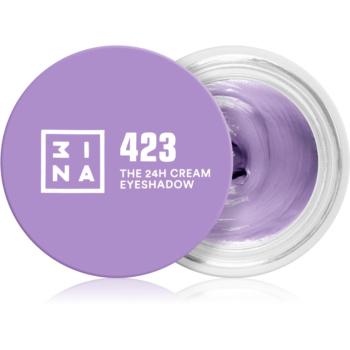 3INA The 24H Cream Eyeshadow fard de pleoape cremos culoare 423 Lilac 3 ml