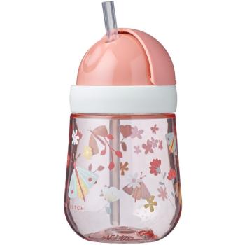 Little Dutch Straw Cup Flowers & Butterflies ceasca cu pai 9m+ 300 ml