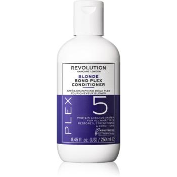 Revolution Haircare Plex Blonde No.5 Bond Conditioner tratament intensiv pentru par pentru păr uscat și deteriorat 250 ml