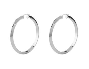 Guess Cercei din oțel Hoops I Did It Again JUBE04193JWRHT/U