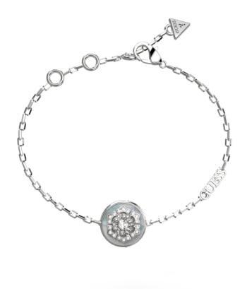 Guess Brățară fermecătoare din oțel La Fleur JUBB04549JWRH 18 cm