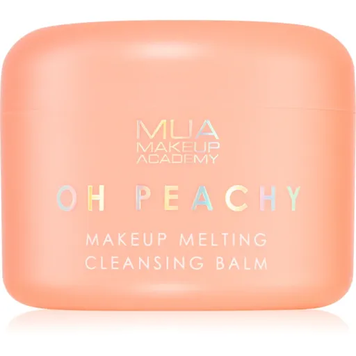 MUA Makeup Academy Oh Peachy balsam demachiant cu ulei cu arome de piersici 70 g