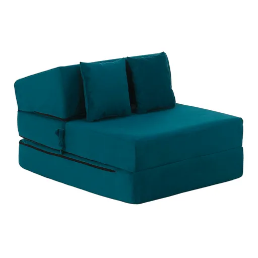 Scaun pliant/saltea PELOS, petrol, petrol