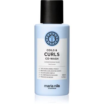 Maria Nila Coils & Curls Co-Wash sampon si balsam pentru par ondulat si cret 100 ml