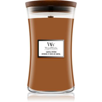 Woodwick Santal Myrrh lumânare parfumată 610 g