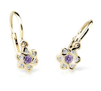 Cutie Jewellery Cercei pentru copii din aur C2149-10-X-1 violet