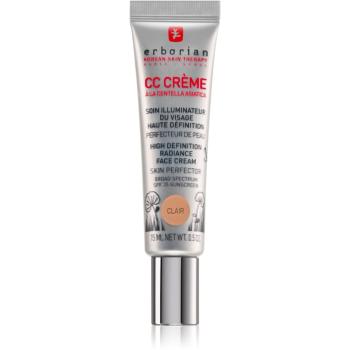 Erborian CC Crème Centella Asiatica Crema radianta pentru o piele uniformă ton SPF 25 pachet mic culoare Clair  15 ml