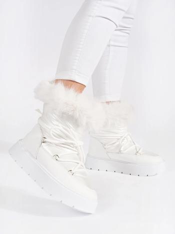 Snowshoes interesante pentru femei, cu platformă albă
