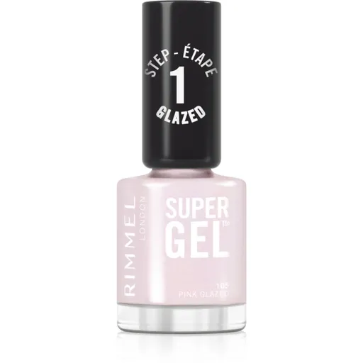 Rimmel Super Gel gel de unghii fara utilizarea UV sau lampa LED culoare 105 Pink Glazed 12 ml