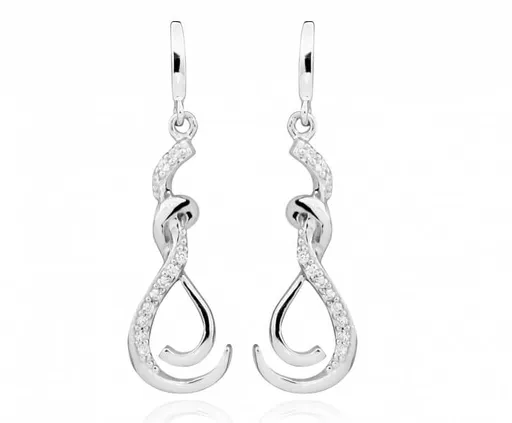 Silver Cat Cercei eleganți cu zirconi SC430