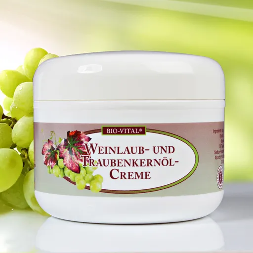 Cremă cu ulei din frunze de vită de vie