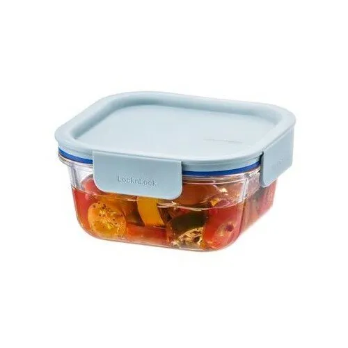 Recipient pătrat de sticlă LOCKnLOCK CLEAR, 500 ml , mentă, 500 ml