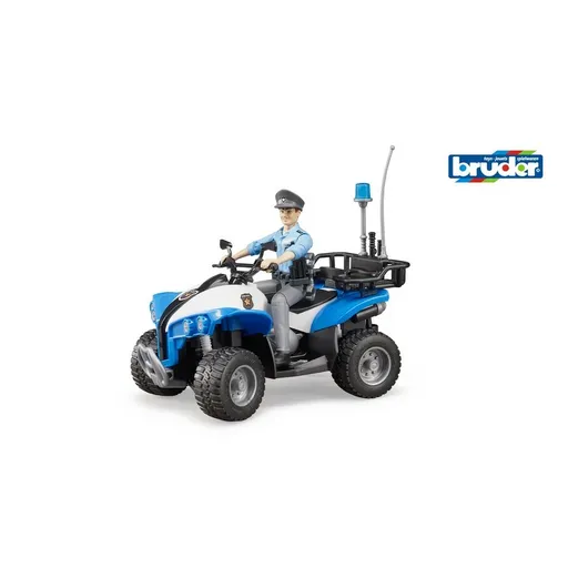 Bruder 63010 Vehicule de intervenție rapidăQuadricicletă de poliție