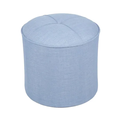 Taburet, Atelier del Sofa, 558ZEN1356, Lemn de brad, Albastru indigo