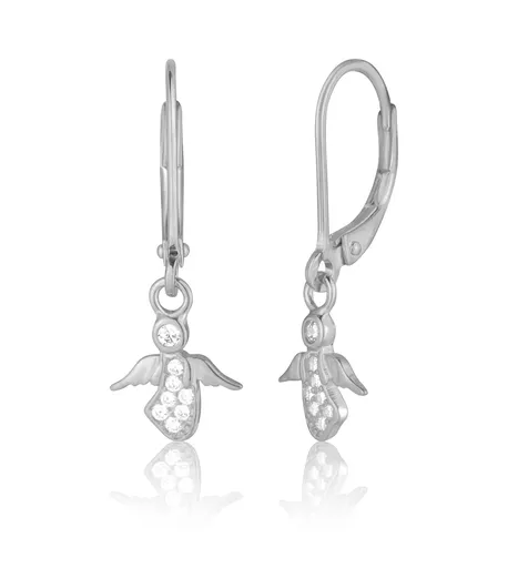 JVD Cercei din argint Îngeraș cu zircon SVLE0933SD5BI00