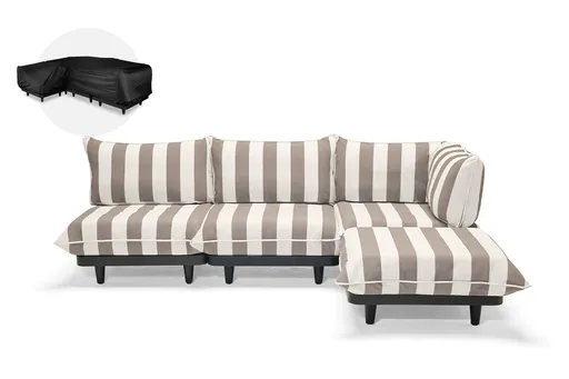 Set canapele de grădină Paletti set mare, mai multe variante - Fatboy Culoare: cacao dungat (adevărat)