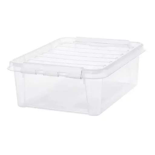 Cutie de depozitare SmartStore Classic cu cleme albe, 21 l, 21 l