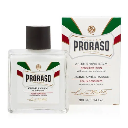 Proraso Balsam după bărbierit pentru pielea sensibilă cu ceai verde White (After Shave Balm) 100 ml
