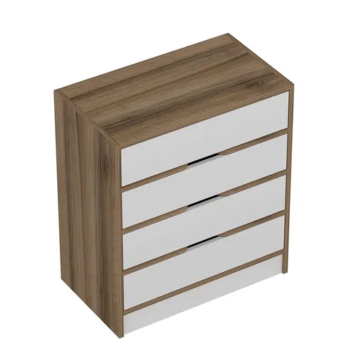 Dulap, Hanah Home, Elina, 70x40x80 cm, Nuc/Alb