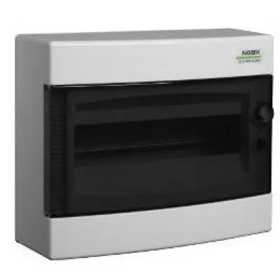Cofret de distributie din plastic, montare aparenta , usa tranparenta, IP40, 1 rand, 12 module Noark PNS 12T ( 101498 )