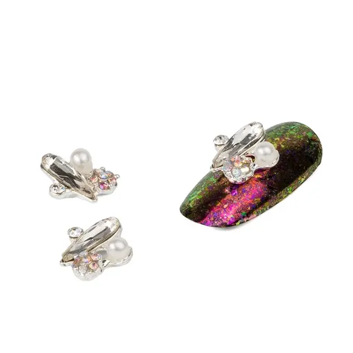 Cristale Unghii Argintiu Nr. 87, Set 3 buc