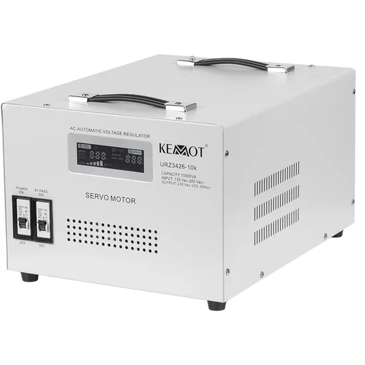 Stabilizator tensiune cu servomotor monofazat KEMOT URZ3426-10K, 10 KVA / 7000W