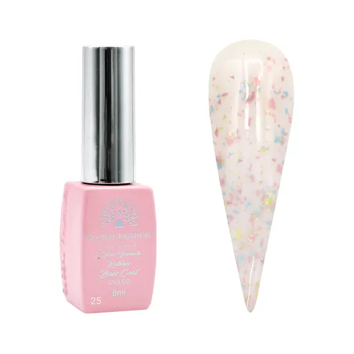 Rubber Base Flakes Global Fashion 8 ml, 25, TPO Free