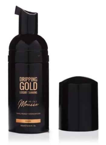 Dripping Gold Spumă auto-bronzantă de călătorie Dark (Mini Mousse) 90 ml