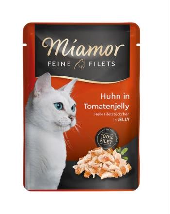 MIAMOR Feline Filets pui si rosii in aspic plicuri pisici 12x100 g