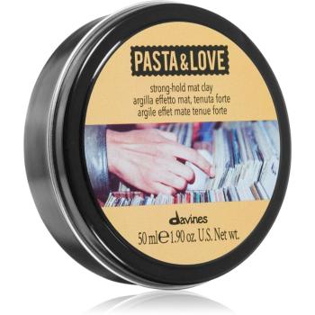 Davines Pasta & Love Strong-Hold Mat Clay gel pentru aranjarea parului mat 50 ml