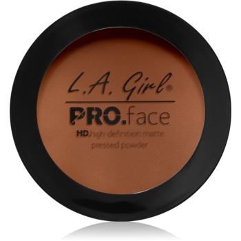 L.A. Girl Cosmetics PRO. Face HD pudra compacta cu efect matifiant culoare Warm Caramel 7 g