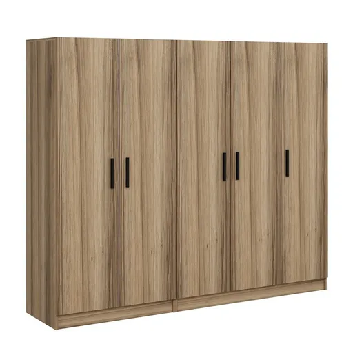 Dulap pentru haine, Hanah Home, Kale, 225x190x52 cm, Dore