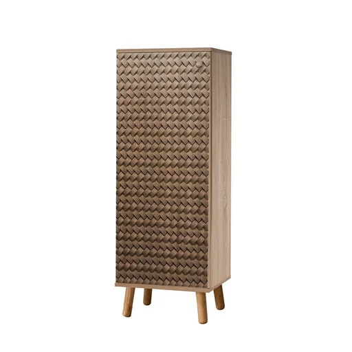 Dulap pentru pantofi Mega Sonoma Oak Ratan, bej