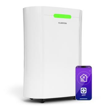 Klarstein AeroDry Smart 12 dezumidificator, 12 l/zi, 18 m², senzor de umiditate, app control, 135 m³/h