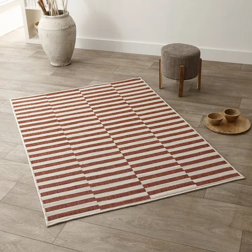 Covor cu dungi, față-verso, dreptunghiular