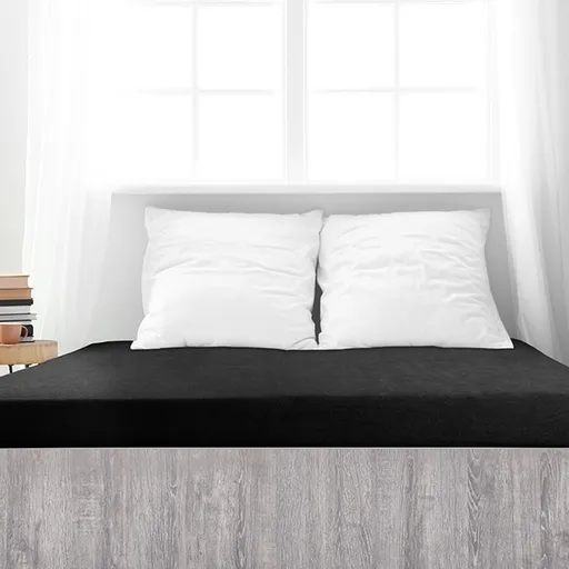 Cearșaf de pat 4Home din frotir Ideal negru , 90 x200 cm, negru, 90 x 200 cm