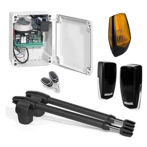 Kit automatizare poarta batanta Motorline LINCE400-24V-KIT 2x3m uz intensiv + lampa