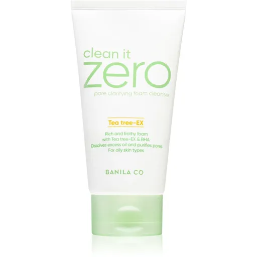 Banila Co. clean it zero pore clarifying spuma demachianta cu o textura cremoasa hidrateaza pielea si inchide porii 150 ml