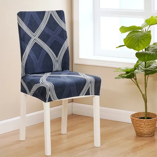 Husă pentru scaun 4Home Elegant albastru , 45-50cm, set de 2 buc.