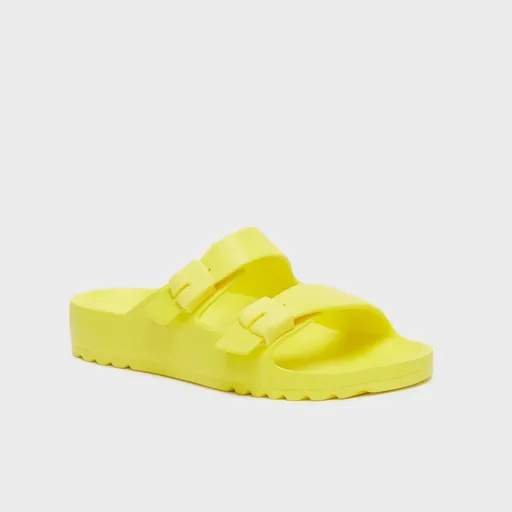 Papuci Scholl Bahia galbeni, mărimea 39, galben, 39 EU