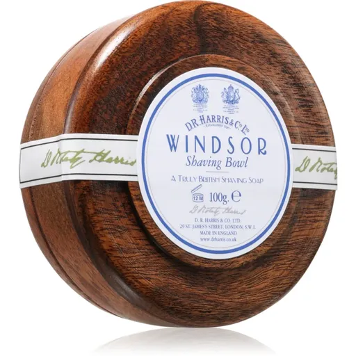 D.R. Harris Shawing Bowl Mahogany wood săpun pentru bărbierit Windsor 100 g