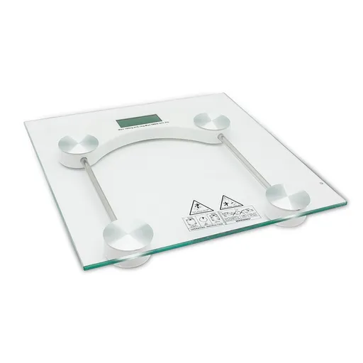 Cantar corporal digital Rosberg R51650D, 180kg, Pornire si oprire automata, Sticla Transparenta