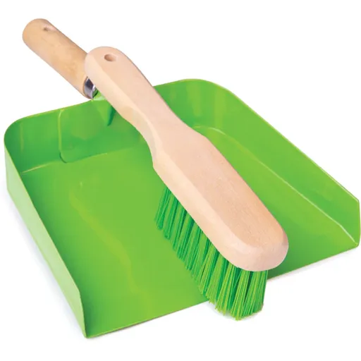 Bigjigs Toys Dustpan and Brush jucărie cu activități 3y+ 2 buc