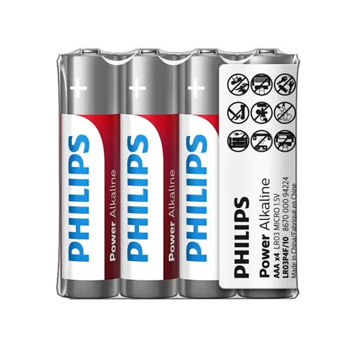 Philips Baterii AAA 1,5 V Power Alkaline, 4 buc.