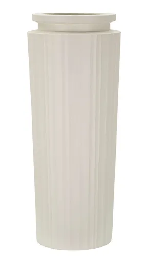 Vaza decorativa High, Mauro Ferretti, 32x80 cm, oxid de magneziu, crem