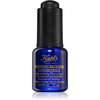 Kiehl's Midnight Recovery Concentrate ser de noapte reparator pentru toate tipurile de ten, inclusiv piele sensibila 15 ml