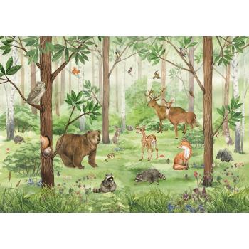 Tapet foto XXL Forest Kids 360 x 254 cm, 4 părți
