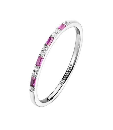 Brosway Inel frumos din argint cu zirconiu cubic Fancy Passion Ruby FPR144 56 mm