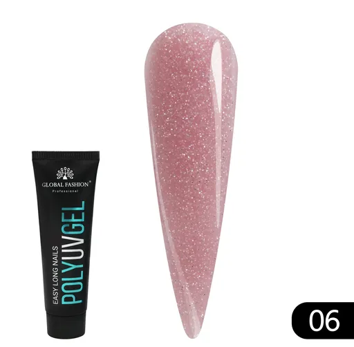 Polygel cu Sclipici, 06 Global Fashion, 30 g