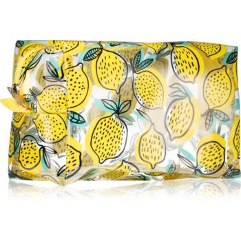 BrushArt Accessories Transparent cosmetic bag geantă de cosmetice transparentă Lemon 1 buc